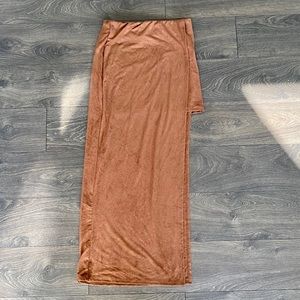 Suede Brown Skirt